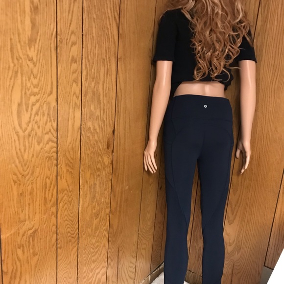 Lululemon All The Right Places Crop ll *23" True Navy - Picture 3 of 14